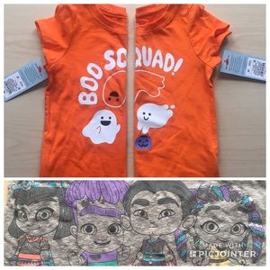 3t Halloween shirt lot twins